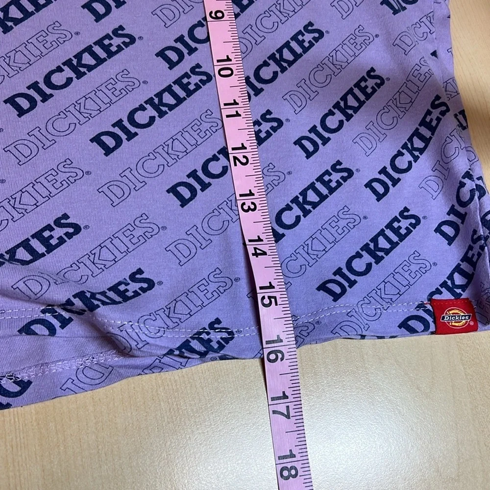 Dickies Logo Cropped Top Short Sleeve Size Large - Picture 8 of 9
